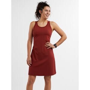 Title Nine Cirque De La Vie Dress Solid Red Medium Diamalete Sporty Supportive